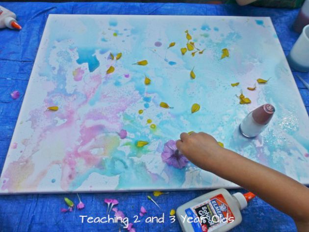 Kids Canvas Painting - Teaching 2 and 3 Year Olds